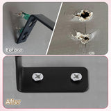 Gulfmew Wood Anchor, Stripped Screw Hole Repair Kit for Wood, Door, Fixing Stripped Screw Holes, Fits Wood Screws Sizes #2 to #16, Screw Holes from Stripped to Gripped, Red (10) Gulfmew