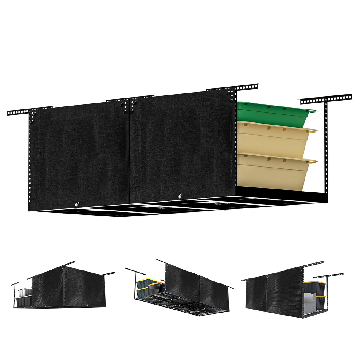 Laklinlin Ceiling Storage Racks Cover,Overhead Garage Storage Rack Cover For Adjustable Garage Storage Rack.(2 Pack) Laklinlin