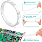 selizo 6 Pack Heat Tape for Heat Press Sublimation, Heat Transfer Tape Heat Resistant High Temperature Adhesive Tape for Dye Sublimation, HTV Craft (Clear) selizo