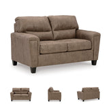 Signature Design by Ashley Navi Modern Loveseat with Removable Cushions, Dark Brown Signature Design by Ashley