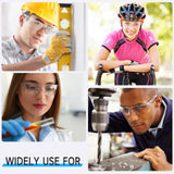Salfboy 10 Pack Clear Safety Glasses with ANSI Z87.1 Scratch Resistant Eyewear for Women Man Lab Goggles Eye Protection Salfboy