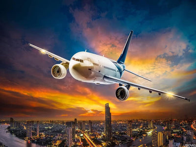 UIBDVKS Aviation Airplane Diamond Painting Kit for Adults Full Drill Diamond Art Painting by Number Kits Gem Art Wall Home Decor 12x16 inch