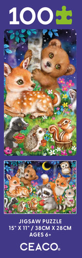 Ceaco - Kayomi Harai - Woodland Friends - 100 Piece Jigsaw Puzzle Ceaco