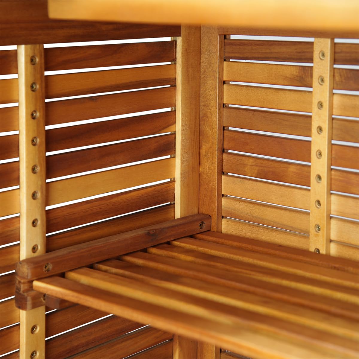 vidaXL Solid Acacia Wood Bar Table, Bistro Table, Garden Furniture vidaXL