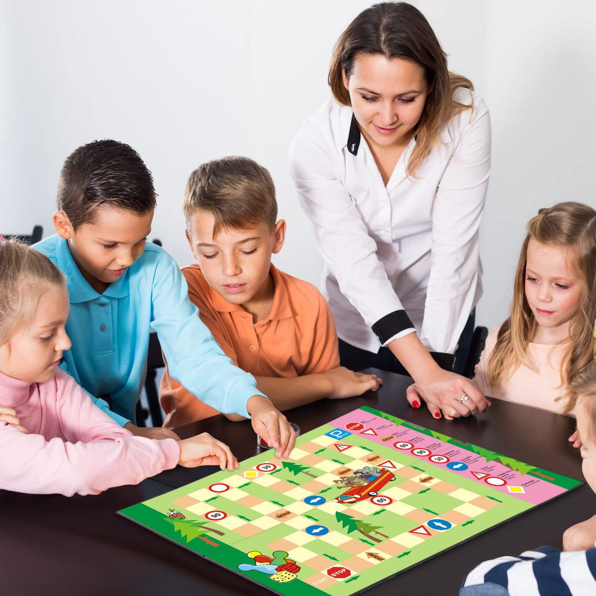 Zhanmai 4 Pcs Folding Blank Game Board, 18" x 18" DIY Create Make Your Own Game Board, Blank Quad Fold Dry Erase Battle for Family School Classroom DIY Activities Zhanmai