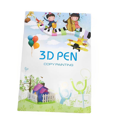 Holyfire 3D Kids Drawing Book with a Clear Pen Mat, 40 Patterns, for 3D Pen DIY Painting Graffiti Template, Colorful - WoodArtSupply