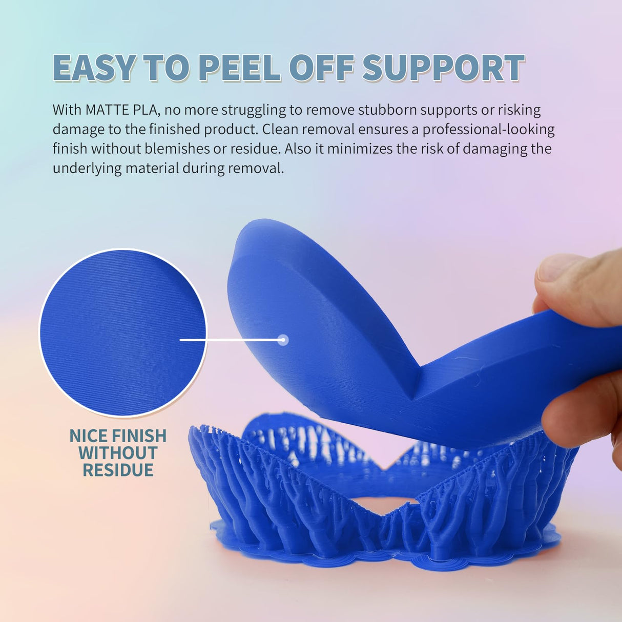 OVERTURE PLA Matte 3D Printer Filament 1.75mm, Matte PLA 1kg Cardboard Spool (2.2lbs), Dimensional Accuracy +/- 0.02 mm (Matte Light Brown) OVERTURE