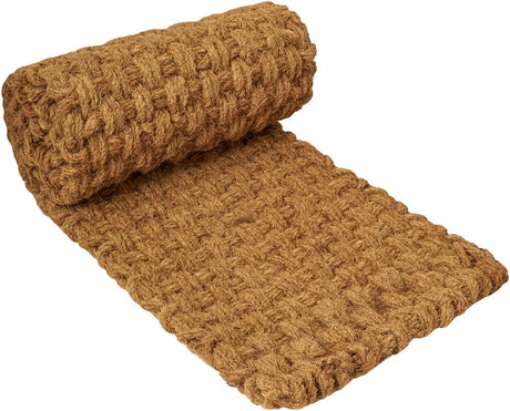 BARIEN 17” x 6 Ft Garden Pathway, 100% Natural Coco Coir Roll Mats – Hand-Woven Coir for Garden Walkway - Snow Mats for Walkway (17" x 6Ftr) BARIEN