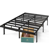 ZINUS Justin 14 Inch Easy to Assemble Mattress Foundation, Steel Support, No Box Spring Needed, Queen ZINUS