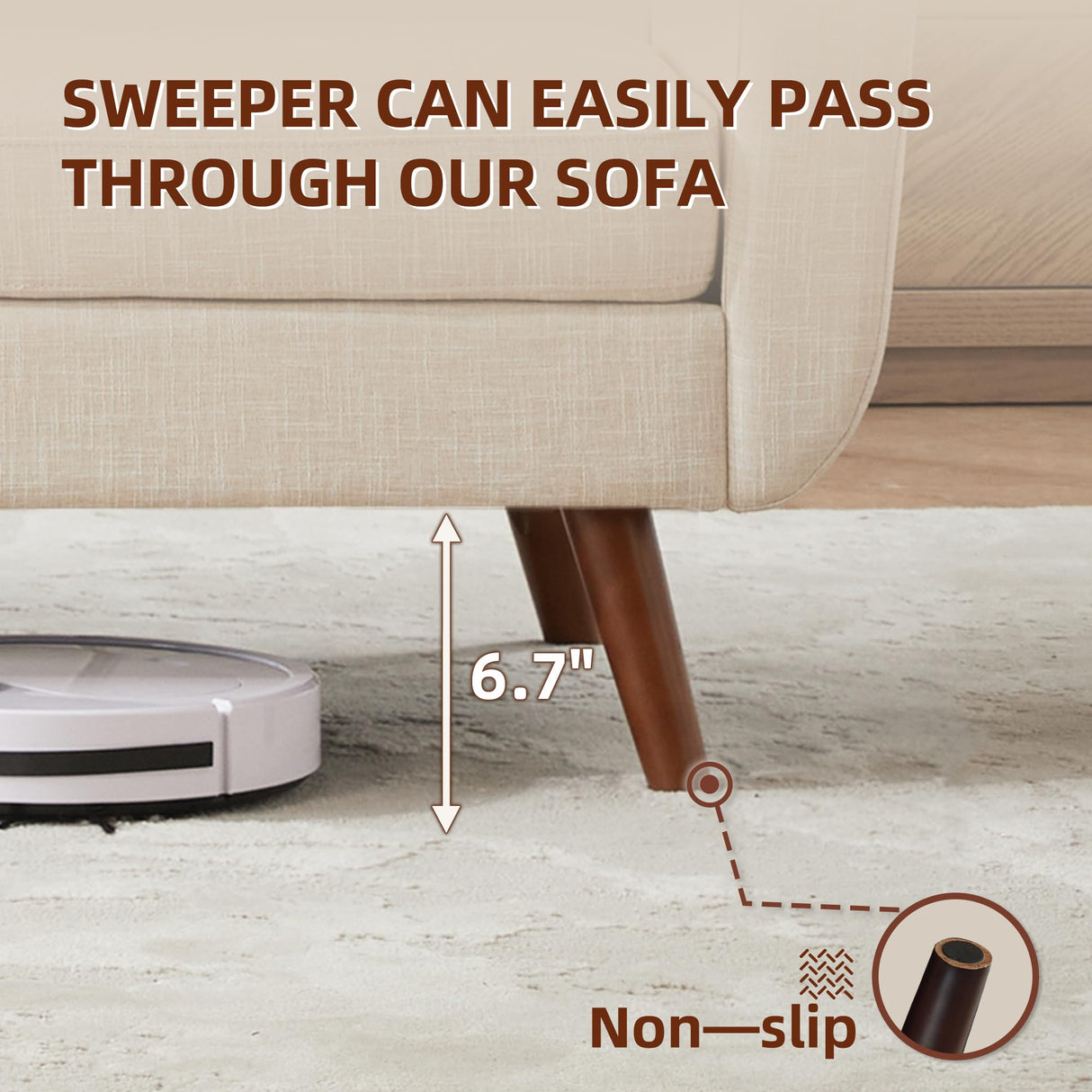 Tbfit 65" W Loveseat Sofa, Mid Century Modern Decor Love Seat Couches for Living Room, Button Tufted Upholstered Small Couch for Bedroom, Solid and Easy to Install Love Seats Furniture, Beige Tbfit