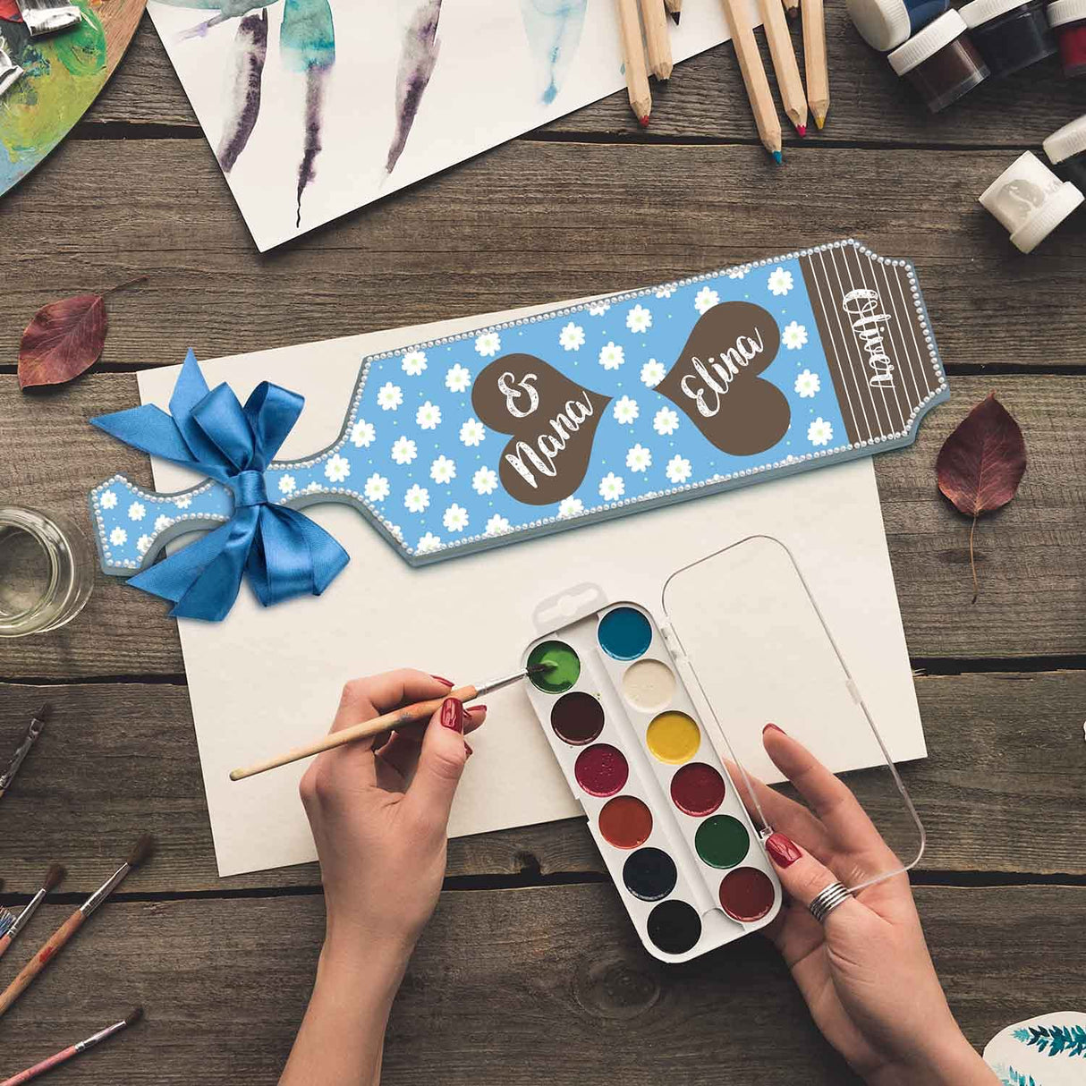 BATTIFE [2Pack] 15inch Sorority Paddle - Greek Fraternity Paddle, Unfinished Wooden Frat Paddle, Solid Pine Wood Paddles BATTIFE