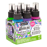 DecoArt Water Marbling Acrylic Paint - Tropical, Set of 6, 2 oz DecoArt