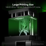 ELEGOO Mars 5 Resin 3D Printer with 4K Mono LCD,Automatic Leveling, Desktop 3D Printer with Printing Size of 5.65 * 3.53 * 5.91 inches ELEGOO