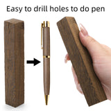 Cididu 10 Pack Exotic Wood Pen Blanks, Wood Blanks for Pen Turning, Unfinished Carving Blocks, Hard Woodcarving Block for Pen Making Supplies DIY Crafts Gifts, Easy to Drill, 5'' x 3/4'' Cididu