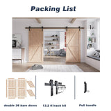 Fredbeck 36 double Barn Door with Hardware included (72 barn door) FREDBECK