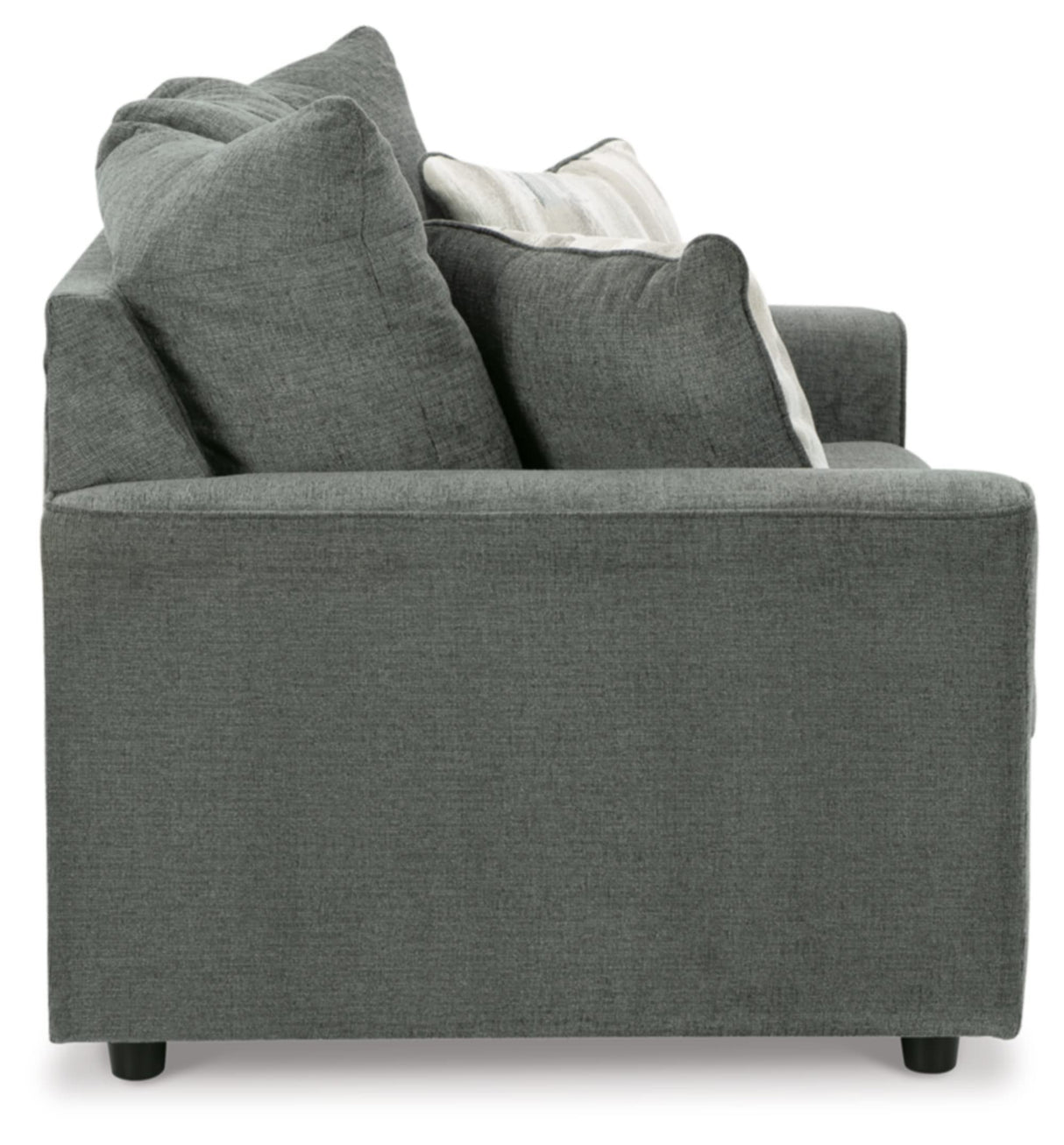 Signature Design by Ashley Stairatt Casual Loveseat with Flared Arms, Gray Signature Design by Ashley