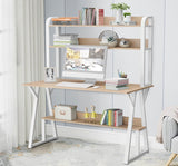 tonchean 47” Computer Desk with Hutch and Space-Saving Storage Shelves tonchean