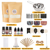 Blingfun 2LB Soy Wax Candle Making Kit,DIY Candle Making Supplies with Wicks, Stickers,Candle Jar, Melting Pot,Fragrances Oils & Dyes,Scented Candle Starter Full Kit for Adults Blingfun