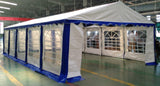 AMERICAN PHOENIX Party Tent 16x32 Heavy Duty Large White Canopy Commercial Fair Shelter Wedding Events Tent - White with Blue AMERICAN PHOENIX