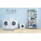 TRIXIE Litter Box Enclosure, Hidden Kitty Litter Box Cabinet, Furniture Style, White,(19.84 LBS) TRIXIE