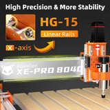 FoxAlien XE-PRO 8040 Extension Kit with Upgraded Hybrid Spoilboard for X-axis, Compatible with XE-PRO CNC Router Machine FoxAlien
