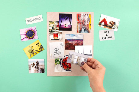 Free Period Press Vision Board Book, 700+ Words & Images in All Categories, for Visualizing Your Life Goals & Dreams, Playful, Stylish Pictures for Collage Making & Scrapbooking (Adult) Free Period Press