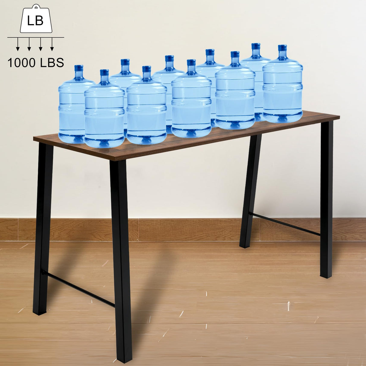 TC-HOMENY 34" Industrial Bar Table Legs Set of 2 - Sturdy Metal Furniture Legs for DIY Projects TC-HOMENY