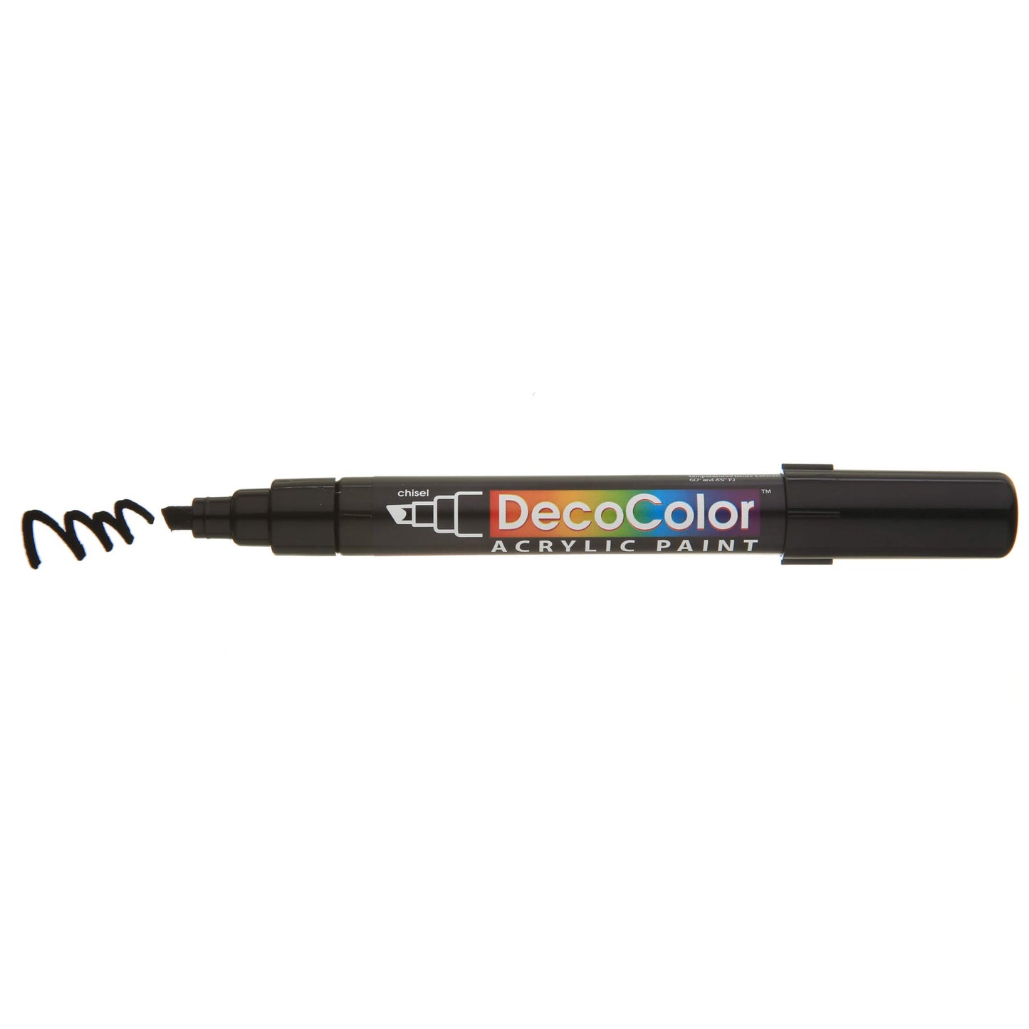 Uchida 315-C-1 Marvy Deco Color Chisel Tip Acrylic Paint Marker, Black