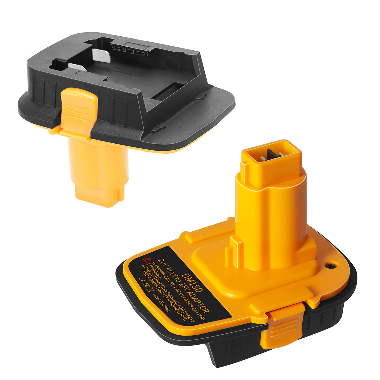 awokee Battery Adapter DM18D with USB,Compatible with Dewalt 18V Tools.Convert for DeWalt 20V & for Milwaukee M18 Lithium Battery to NiCad & NiMh Battery Tools awokee