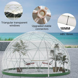Gaonala Garden Dome Igloo, 12 * 7.2 ft PVC Dome Tents with 2 * 10m Light Strings, Weatherproof Greenhouse Garden Bubble Tent, Outdoor Igloo Dome for Winter, Party, Backyard Gaonala