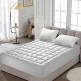 HYLEORY Queen Mattress Pad Quilted Fitted Mattress Protector Cooling Pillow Top Mattress Cover Breathable Fluffy Soft Mattress Topper with 8-21" Deep Pocket HYLEORY
