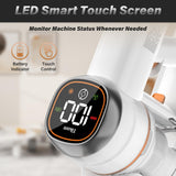 Tikom V500 Cordless Vacuum Cleaner for Home, 40000Pa/450W Stick Vacuum with LED Touch Screen, Charging Wall Dock, Anti-Tangle, Lightweight Handheld Vacuum for Pet Hair, Hard Floor, Carpet Tikom