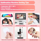 Modacraft Sublimation Keychain Blanks Bulk, 120Pcs Sublimation Keychain Blanks Set with 2 Inch Round Sublimation Blanks, Tassels, Keychain Rings, Jump Rings for DIY Crafting Sublimation Blanks Modacraft