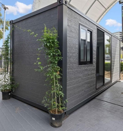 Tiny Airconditined Prefab Luxury Home to Live in_Container Movable House with 1 Bathroom, 1 Bedroom & 1 Kitchen -, Modular Guest House – 20 FT