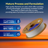 JUSTMAKER ABS Matte 3D Printer Filament, Upgraded Strength Heat Resistant Filament, Matte Surface with Cardboard Spool, Dimensional Accuracy +/-0.03mm, 1.75mm, 1 kg (2.2 lbs), Black JUSTMAKER