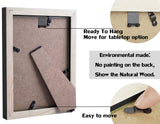 Picture Frames 5x7 Black 2 Pack Nature Solid Wood for Wall Mounting and Tabletop Display WUTL