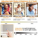 vomavex 45" Makeup Vanity Desk with Sliding Lighted Mirror & Power Outlet, Big Vanity with 5 Drawers, Storage Shelves, 3 Cubbies, 2 Cabinets for Women, Dressing Table for Bedroom, Bathroom, White vomavex