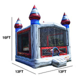 JumpOrange Titanium Commercial Grade Bounce House 13x13 for Kids and Adults (with Blower), Basketball Hoop, Outdoor Indoor, Bouncer Jumper, Birthday Party, Rental Grade, Big Inflatable JumpOrange