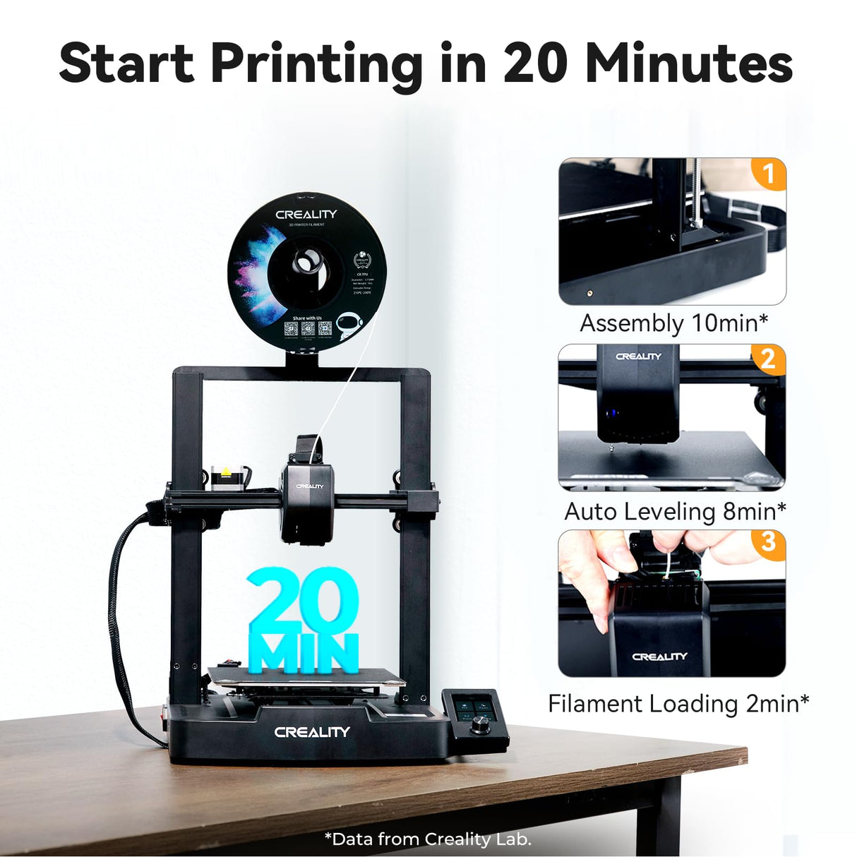 Official Creality Ender 3 V3 SE 3D Printer, 250mm High Printing Speed with CR Touch Auto Leveling Auto Z Offset Sprite Direct Extruder 220x220x250MM Creality