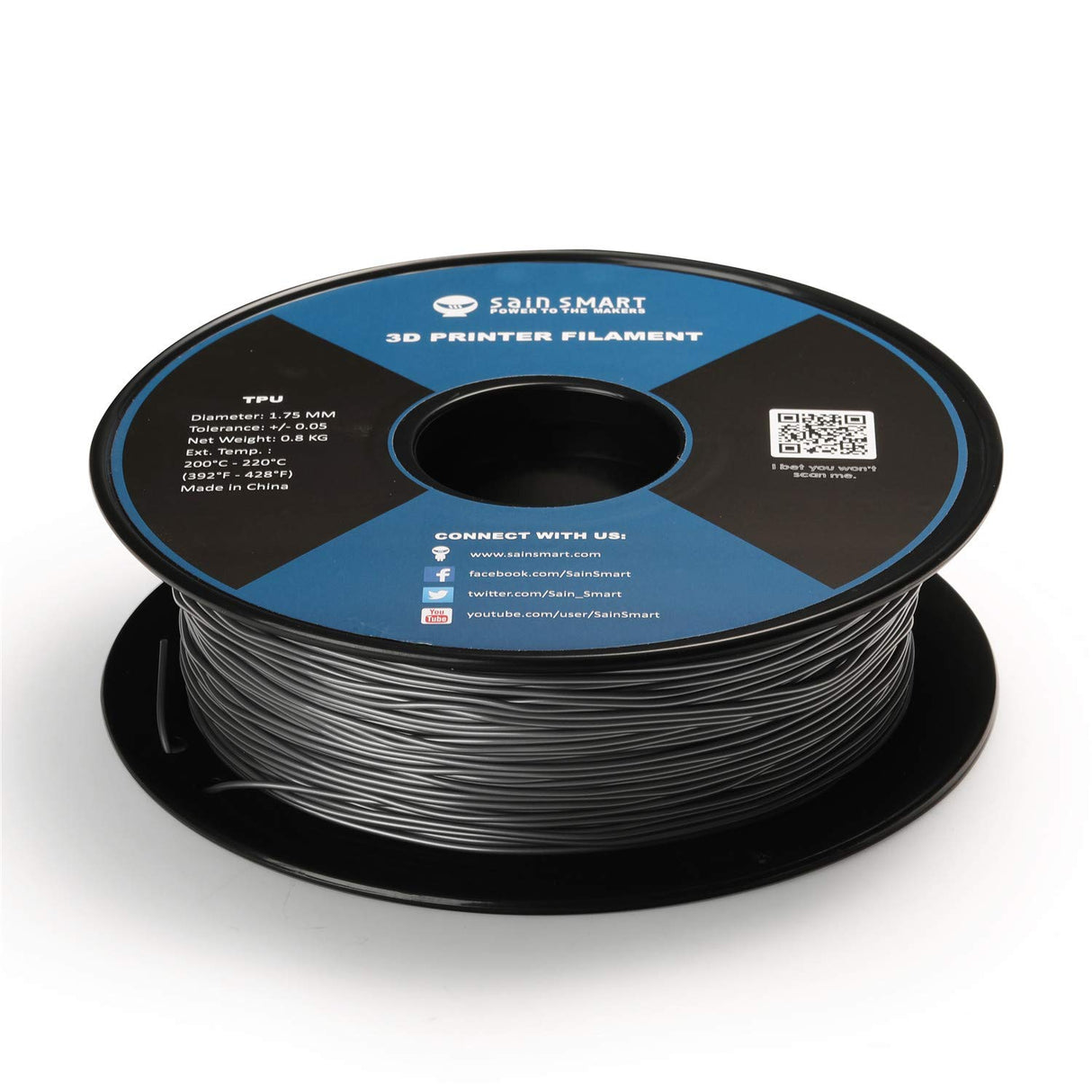 SainSmart 1.75mm Flexible TPU 3D Printer Filament 800g Solid Color, Dimensional Accuracy +/- 0.05 mm (Liquid Luster) SainSmart