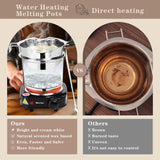 Hehinton Double Boiler Wax Melter Pot, Professional Water Heating Warming Pots for Candle Making, Candle Making Kit for Beginners, DIY Kit with Electronic Scale, Heat Gun, Thermometer, Candle Trimmer Hehinton