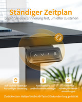 CubiCubi Height Adjustable Electric Standing Desk, 48 x 24 Inches Stand Up Table, Sit Stand Home Office Desk with Splice Board, Black CubiCubi