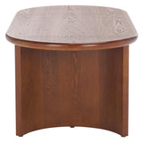 SAFAVIEH Home Collection Osai Walnut Brown Oval Top Coffee Table (Fully Assembled)