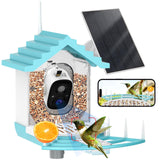 Bird Feeder with Camera - AI Identify Bird Species,Live View,Instant Arrival Alerts,Capture Bird Video,32GB,IP65 Waterproof,Bird Camera,Solar Powered Bird House Cameras,Smart Bird Feeder with Camera lopevi