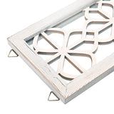 Yorkmills Candle Sconces Wall Decor Set of 2, Wall Candle Holder Rustic Home Decor, Farmhouse Wall Art Floating Mirror Sconces White Wall Decorations for Living Room, Dining Room, Bedroom, Bathroom Yorkmills