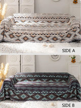 Lqprom Boho Throw Blankets Knit Bed Blankets with Tassel Aztec Western Throws Cover Christmas Decor for All Season Sofa Couch Chair Outdoor Camping Picnic Tent Beach Car Traveling 51"x63" Lqprom