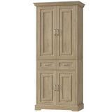 FACBOTALL Kitchen Pantry Storage Cabinet, 71" Tall Storage Cabinet with 4 Doors and 2 Drawers, Utility Kitchen Pantry with Adjustable Shelves for Dining Room Living Room,Light Oak FACBOTALL