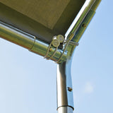 Outsunny 10'x20' Carport Heavy Duty Galvanized Car Canopy with Included Anchor Kit, 3 Reinforced Steel Cables, Grey Outsunny