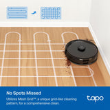 Tapo LiDAR Smart Navigation Robot Vacuum and Mop with Self-Emptying Dock, 5300Pa Max, 97%+ Dust Pickup Rate, Customizable Cleaning, Self-Charging, Compatible with Alexa & Google Home, RV30 Max Plus Tapo