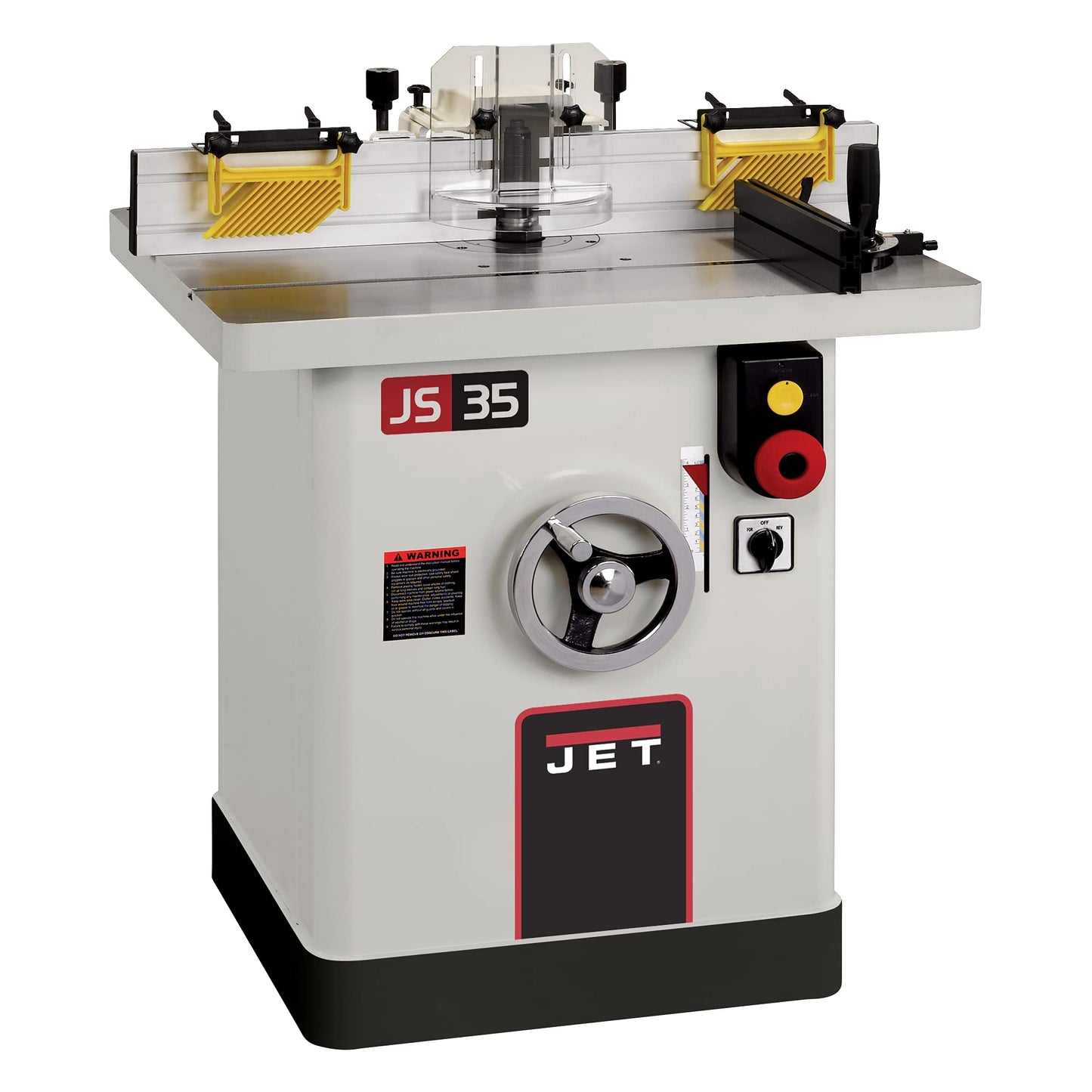 JET 5-HP Spindle Shaper, 32-1/4" x 26-3/4" Table, 1Ph 230V (JWS-35X5-1) - WoodArtSupply